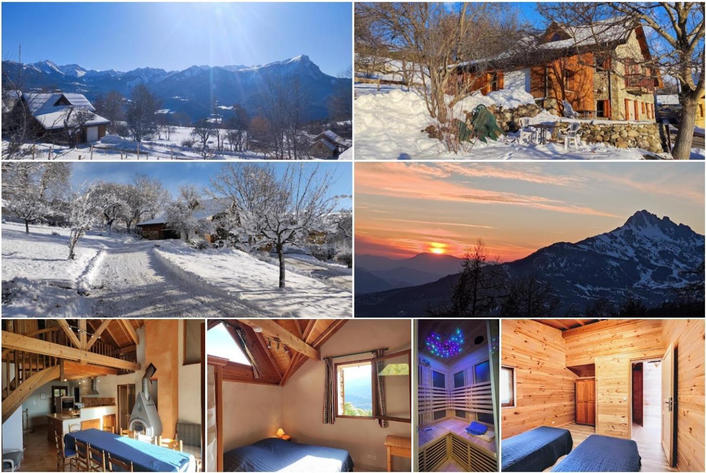 Chalet Mounette Ski Sauna Lac Embrun Puy-Sanieres 외부 사진
